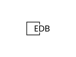 EDB Letter Initial Logo Design Vector Illustration