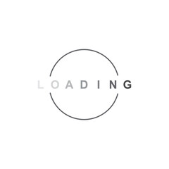 Loading icon logo design template