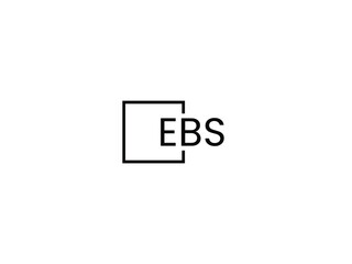 Obraz premium EBS Letter Initial Logo Design Vector Illustration