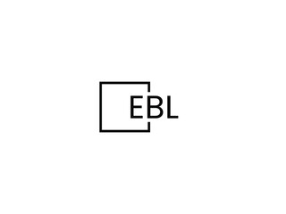 EBL Letter Initial Logo Design Vector Illustration