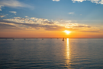 Fototapeta premium Sunset over the ocean