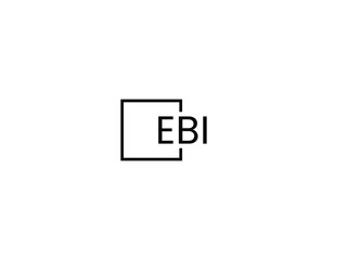 EBI Letter Initial Logo Design Vector Illustration