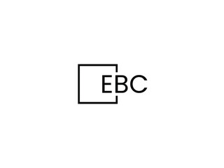 EBC Letter Initial Logo Design Vector Illustration