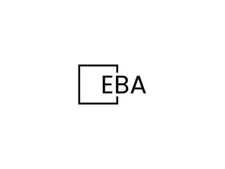 EBA Letter Initial Logo Design Vector Illustration