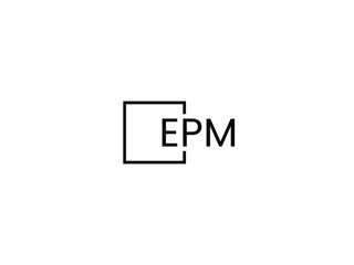 EPM Letter Initial Logo Design Vector Illustration