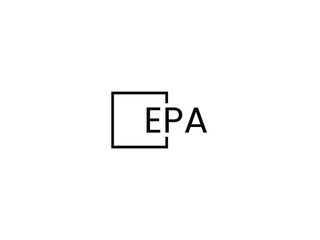 EPA Letter Initial Logo Design Vector Illustration