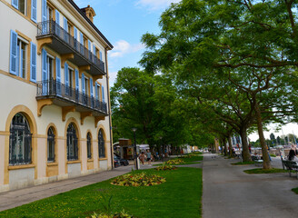 Obraz premium Uferpromenade Neuenburg / Neuchâtel