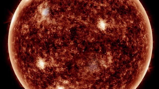 Slow Zoom Toward the Sun - Close Shot
