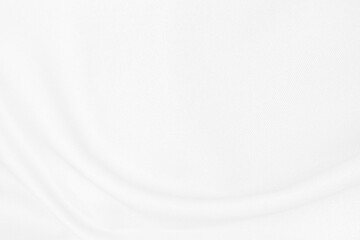 Beautiful white fabric waves, soft focus, used for backgrounds. White cloth background	