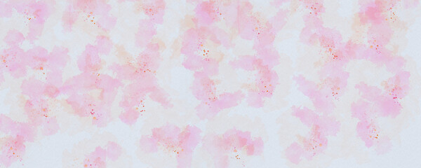 Beautiful watercolor background with soft pastel color on white canvas texture design