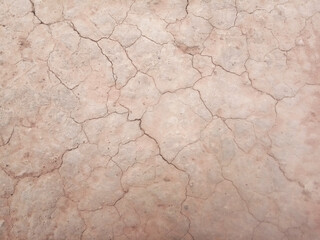 The ground has cracks in the top view for the background