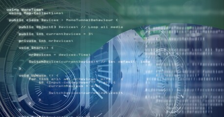 Composition of scope scanning and data processing with computer servers