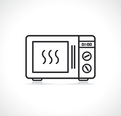 kitchen oven thin line icon
