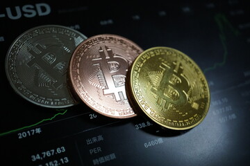 仮想通貨/ビットコインのメダル, Crypto Currency/Bitcoin Medal, BTC