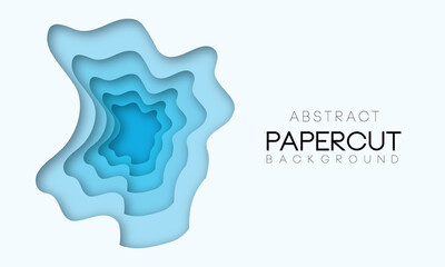 3D modern background with papercut shape.Template for business, presentations.