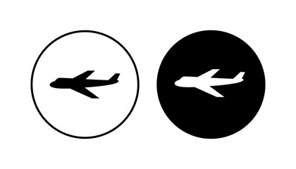 Plane icon set. Airplane icon vector. Flight transport symbol. Travel illustration. Holiday symbol