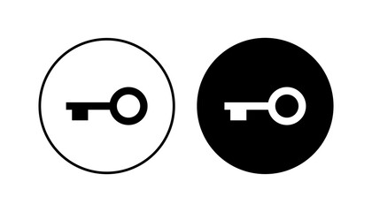 Key icon set. Key vector icon. Key symbol