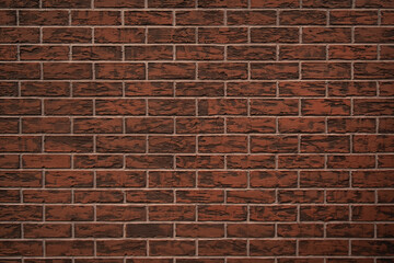 Brown brick wall texture. Background