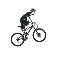 Obraz na płótnie Canvas Cyclist. Bike illustration.