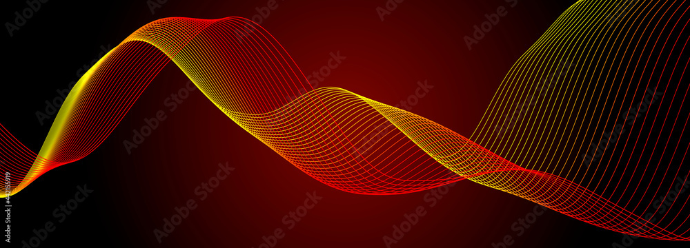 Aufkleber music abstract background. equalizer for music. abstract digital wave of particles. vector illustrat