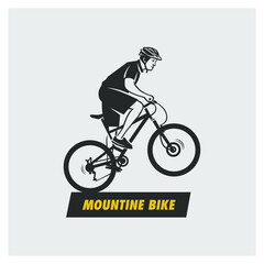 Fototapeta na wymiar Mountain bike logo.