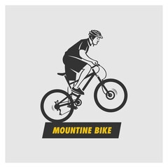 Fototapeta na wymiar Mountain bike logo.