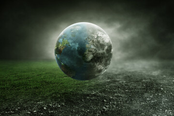 Global warming. Earth climate change