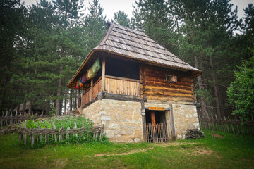 Fototapeta na wymiar Sirogojno is a village in Serbia located on mountain Zlatibor