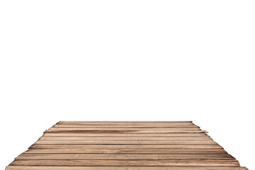 Naklejka na ściany i meble wooden pier isolated on a white background.with clipping path