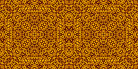 Colorful African fabric - Seamless pattern, illustration 