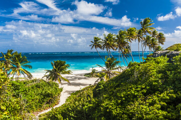 Fototapeta na wymiar Bottom Bay beach in Barbados