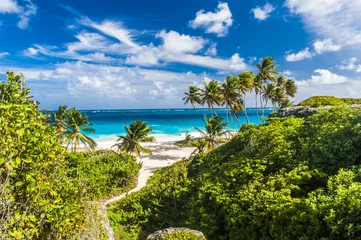 Wandcirkels aluminium Bottom Bay beach in Barbados © Fyle