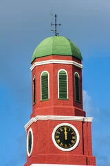Stof per meter Barbados Garrison clock tower detail © Fyle