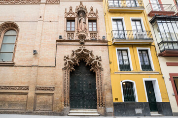 Fototapeta premium View of the street in Seville