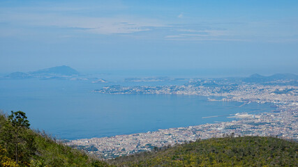 Obraz premium Golf von Neapel, Ausblick, Fernsicht, Küstenlandschaft