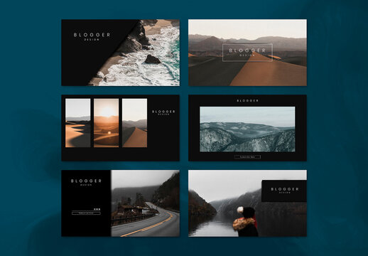 Travel Blog Feed Layout Design