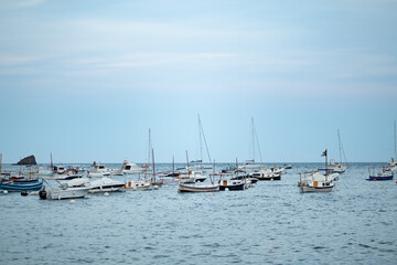 Fototapeta premium Ein Hafen am Abend
