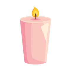 candle spa isolated