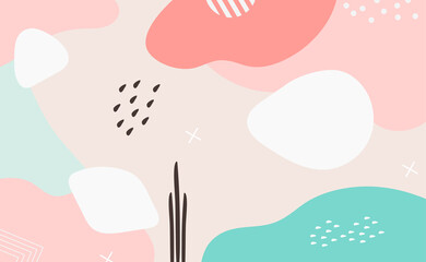 modern and retro memphis pattern. vector background poster