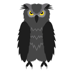 フクロウ　ハロウィーン素材イラスト