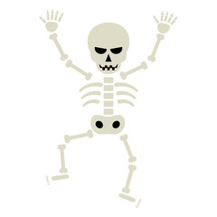 骸骨　ハロウィーン素材イラスト