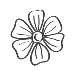 line flower icon