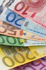Euro Banknotes - Close Up