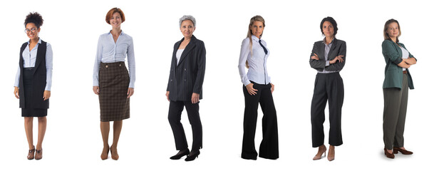 Business women portraits on white - 442174354