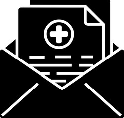Email Icon. Medical Check up concept icon style 