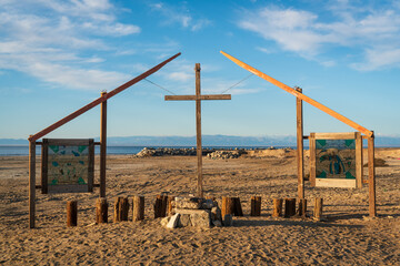 Outdoor Church at Bombay Beach in the Salton Sea