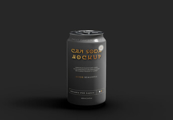 Aluminum Beverage Can Mockup