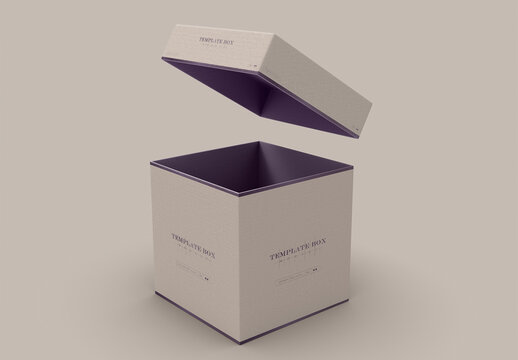 Square Box Mockup