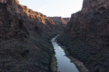 Rio Grande River gorge near Taos, New Mexico