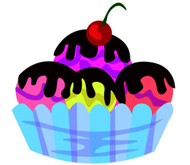 portion of ice cream